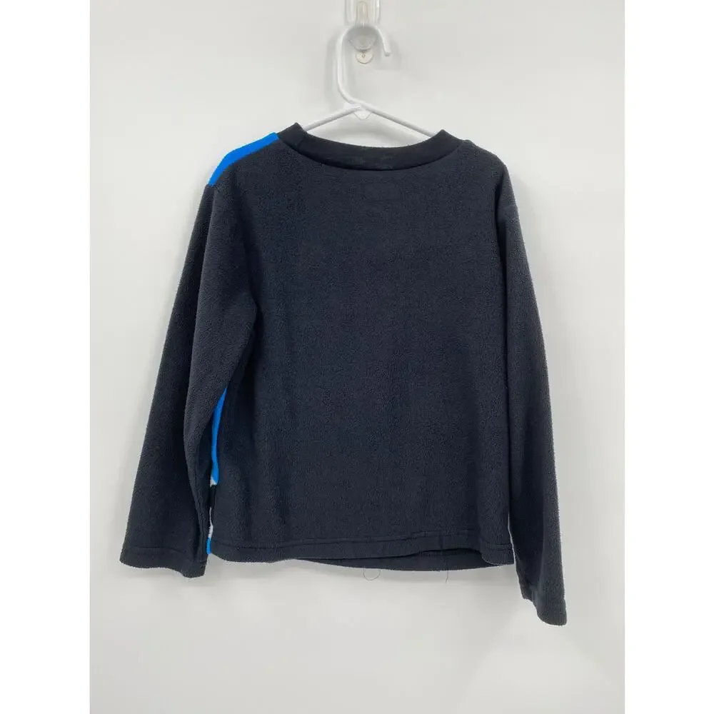 Star Wars Graphic Fleece Long Sleeve Pajama Top Black Blue Boys 8